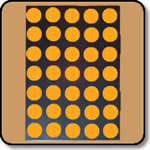 Dot Matrix LED - 5x7 Yellow Cathode Row