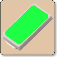 0.5W Rectangular SMD LED - Green