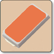 0.5W Rectangular SMD LED - Orange