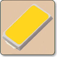 0.5W Rectangular SMD LED - Yellow