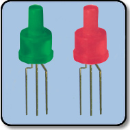 2mm Bicolor Green & Red LED Anode Diffused