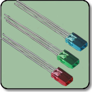 2mmx5mm Rectangular RGB LED Anode Diffused