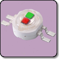 6W Green & Red Bi-Color Power LED (140 Degree)