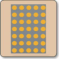 Dot Matrix LED - 5x7 Super Yellow 17.78mm (0.7 Inch) Cathode