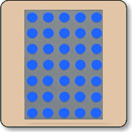Dot Matrix LED - 5x7 Super Blue 17.78mm (0.7 Inch) Cathode Gray Face