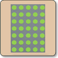 Dot Matrix LED - 5x7 Super Green 17.78mm (0.7 Inch)