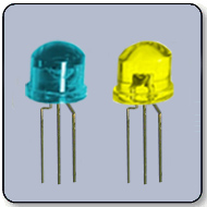 5mm Blue & Yellow Bicolor LED 145 Degree
