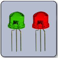 5mm Bicolor Green & Red LED Cathode 130 Degree