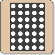 17.78mm (0.7 Inch) White 5x7 Dot Matrix Cathode Row Black Background