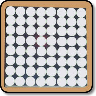 White Dot Matrix - 8x8 Cathode Row Display