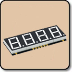 SMD 7 Segment White LED Display -  Four Digit 0.56 Inch (14.20mm) Anode