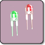 0.5W 8mm Power Bicolor Green & Red LED Lamp