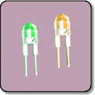 0.5W 8mm Power Bicolor Green & Yellow LED Lamp