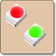 Bicolor PLCC SMD LED - Green & Red