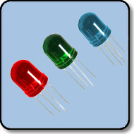 8mm Tri-Color LED / RGB LED Water Clear Anode