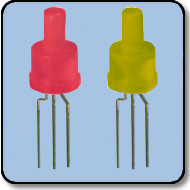 2mm Bicolor Red & Amber LED Cathode Diffused