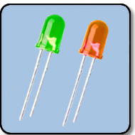 3mm Bicolor 2 PIN LED - Green & Orange