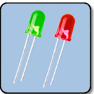 5mm Bicolor (2) Leaded LED - Green & Red