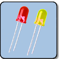 3mm Bicolor 2 PIN Diffused LED - Red & Yellow