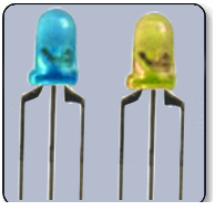 3mm Bicolor LED - Blue & Yellow