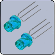 3mm Flat Top Blue & Blue LED