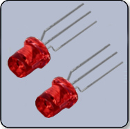 3mm Flat Top Red & Red LED