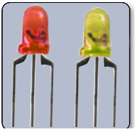 3mm Red & Yellow High Flux Bicolor LED Anode