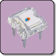 4 PIN Blue Red LED Flat Len (160 Deg.) Anode