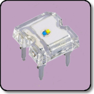 4 PIN Blue Yellow LED Flat Len (160 Deg.) Cathode