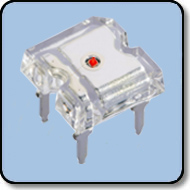 4-PIN LED Flat Len - Super Red