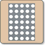 17.78mm (0.7 Inch) White 5x7 Dot Matrix Gray Face Cathode Row