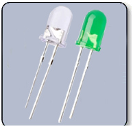 5mm Bicolor 2 PIN LED - White & Green