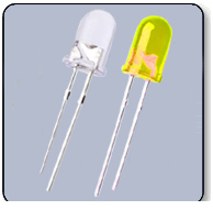 5mm Bicolor 2 PIN LED - White & Yellow