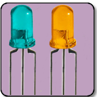 5mm Bicolor LED Anode - Blue / Yellow