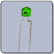 4mm Super Bright Green LED 145 Degree