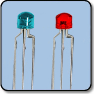 4.2mm Bicolor Blue & Red LED Anode 130 Degree