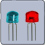 Bicolor Blue & Red LED Anode 145 Degree