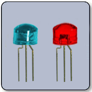 5mm Bicolor Blue & Red LED Anode 145 Degree