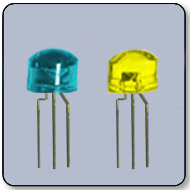 5mm Blue & Yellow Bicolor LED Anode 145 Degree