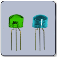 5mm Bicolor Green & Blue LED Anode 145 Degree