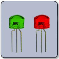 5mm Bicolor Green & Red LED Anode 145 Degree