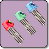 5mm Flat Top RGB LED Anode Diffused
