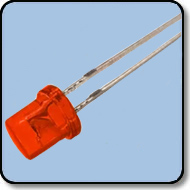 5mm Cylindrical Red LED Lamp