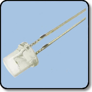 3mm Flat Top White LED Lamp