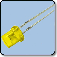 5mm Cylindrical Yellow LED Lamp