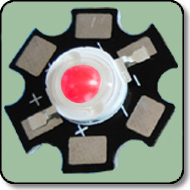 5W High Power Deep Red LED With Heat Sink