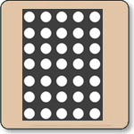 17.78mm (0.7 Inch) White 5x7 Dot Matrix Cathode Row Black Background