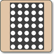 17.78mm (0.7 Inch) White 5x7 Dot Matrix Cathode Row Black Background
