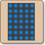 0.7 Inch Dot Matrix LED - 5x7 Super Blue 17.78mm