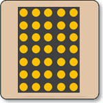0.7 Inch Dot Matrix LED - 5x7 Super Yellow 17.78mm Cathode